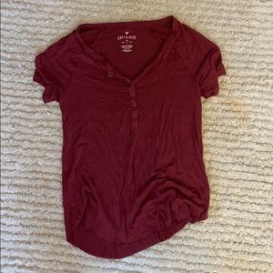 american eagle, short sleeve shirt
